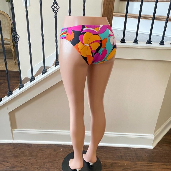 NWT TRINA TURK Gemini Printed Tab Hipster Bikini Bottoms, size 12 - Picture 2 of 11